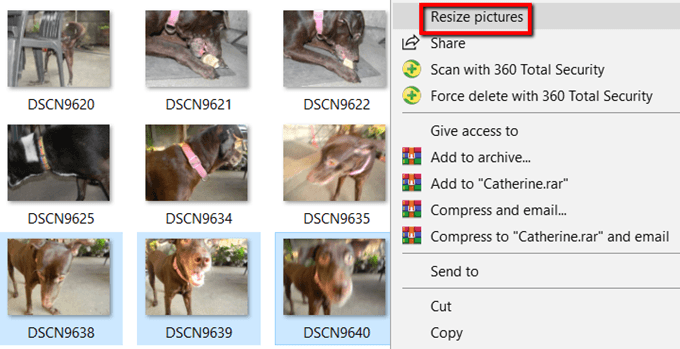 Cómo cambiar el tamaño de las fotos de forma masiva con Windows 10