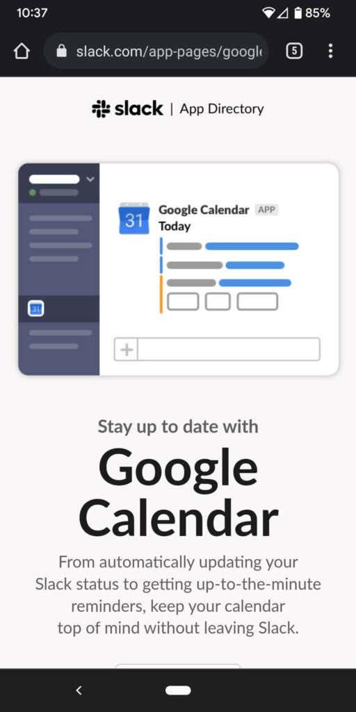 Cum să sincronizați Slack cu Google Calendar