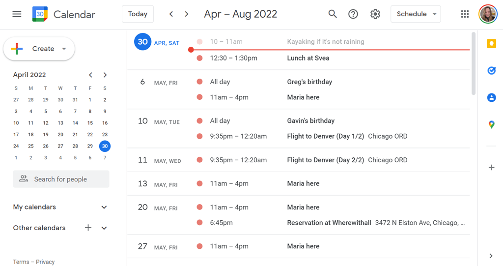 23 utili scorciatoie da tastiera di Google Calendar