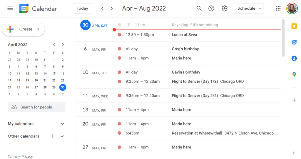 23 atajos de teclado prácticos de Google Calendar