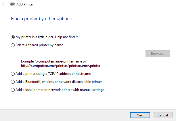 Een draadloze of netwerkprinter toevoegen in Windows 10