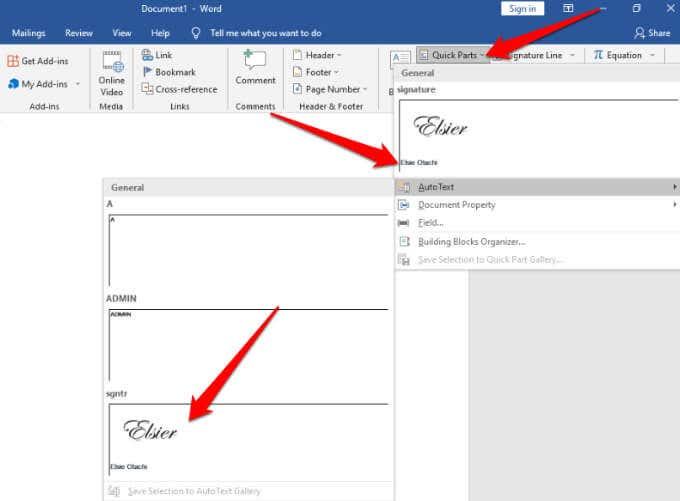 Come inserire una firma in un documento di Microsoft Word