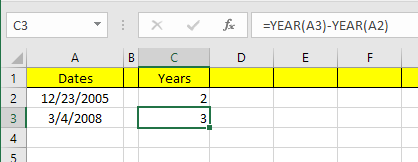 كيفية طرح التواريخ في Excel