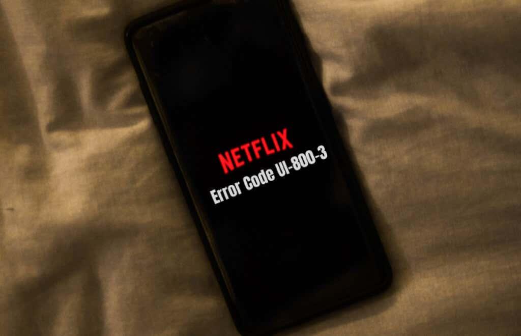 Netflix 오류 코드 UI-800-3을 수정하는 방법