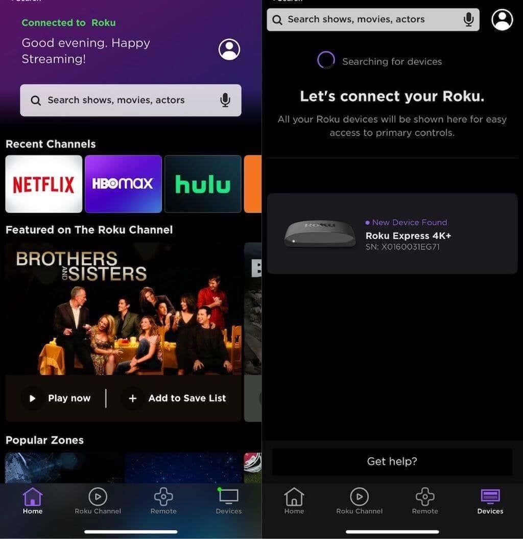 Roku verbinden met wifi zonder afstandsbediening