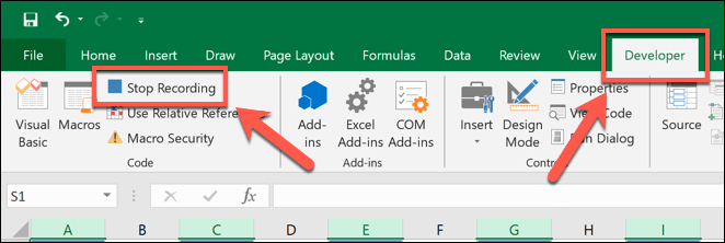 Cara Merakam Makro dalam Excel