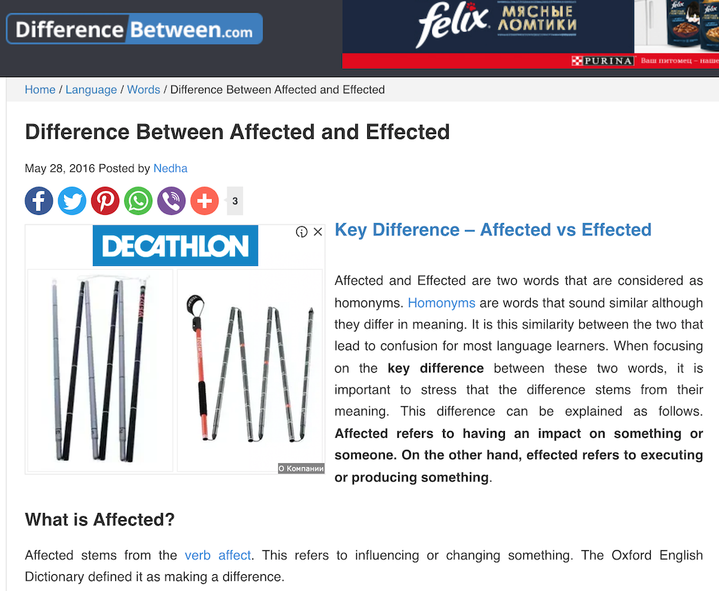 Affecté vs Effectué : 10 sites qui vous apprennent à utiliser correctement la grammaire anglaise