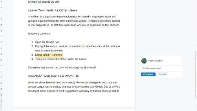 Cómo realizar un seguimiento de los cambios en Google Docs