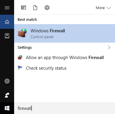 Laraskan Peraturan & Tetapan Firewall Windows 10