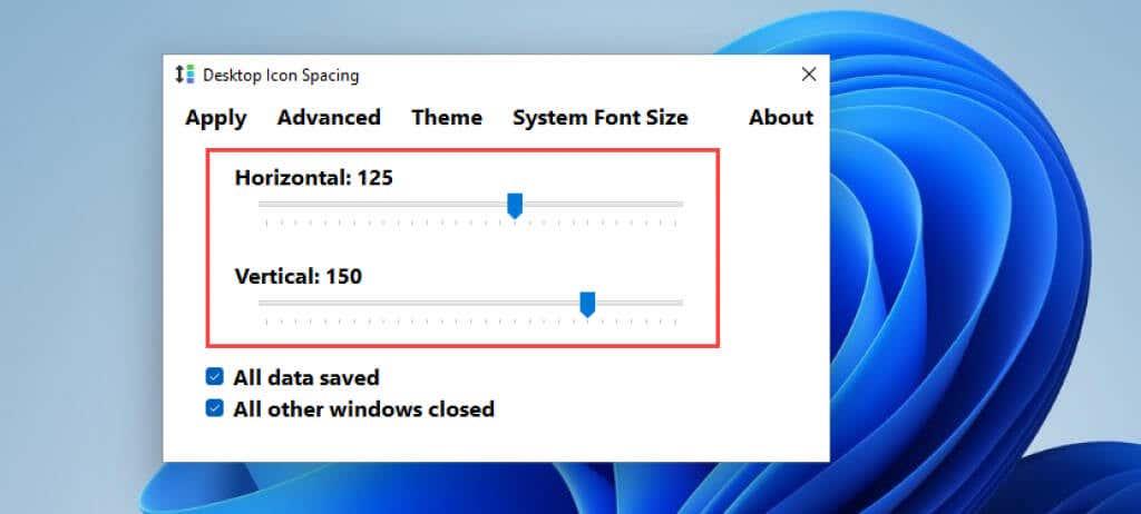 Come modificare la spaziatura delle icone del desktop in Windows 11/10