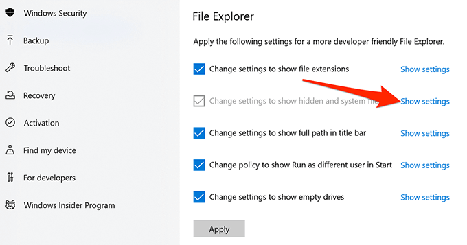 6 façons d'afficher les fichiers et dossiers cachés dans Windows 10