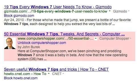 如何從谷歌搜索結果中阻止某些網站
