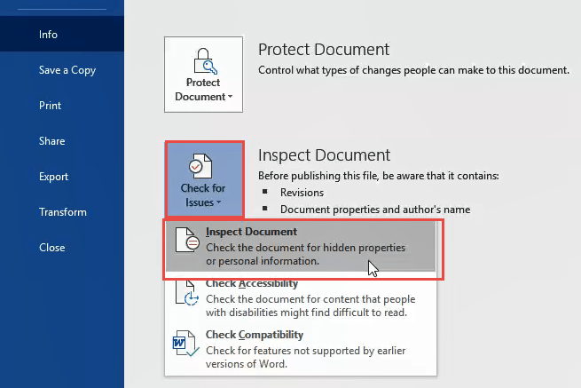 Como excluir completamente metadados pessoais de documentos do Microsoft Office