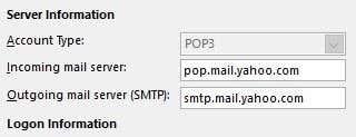 Yahoo!へのアクセス方法  POP3 または IMAP を使用したメール