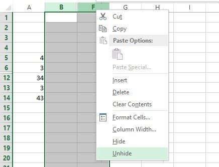 如何在 Excel 中隱藏工作表、單元格、列和公式