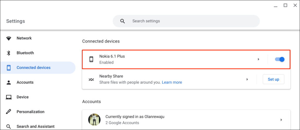 Cum să conectați un telefon la Chromebook folosind Phone Hub