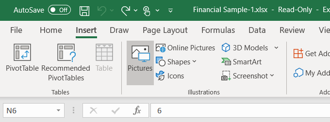 كيفية إضافة وطباعة صور خلفية Excel