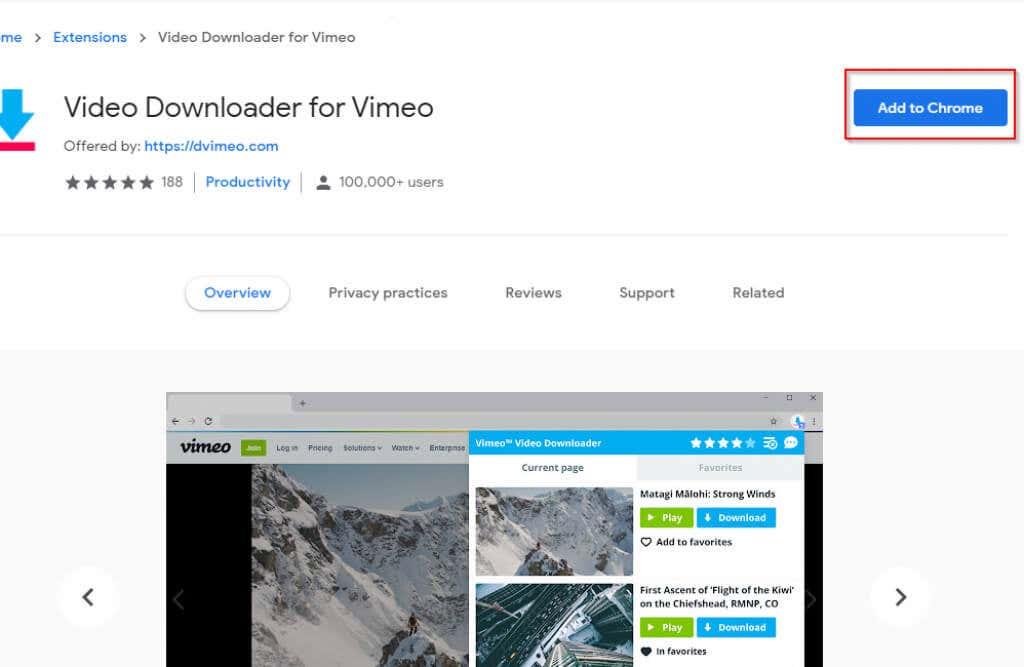 Comment télécharger des vidéos Vimeo pour une visualisation hors ligne