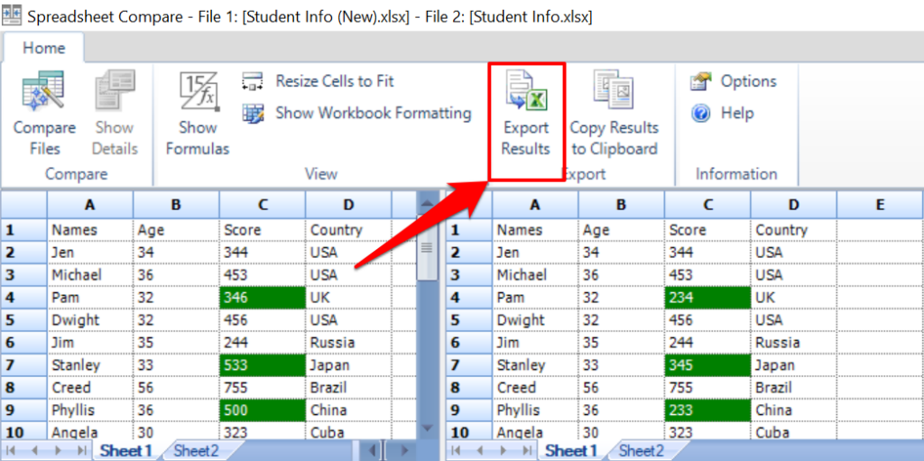 Como comparar dois arquivos do Excel e destacar as diferenças