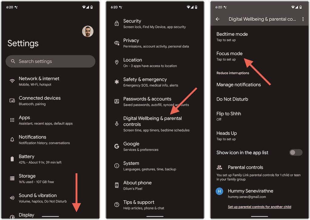 Cara Menggunakan Mod Fokus pada Android