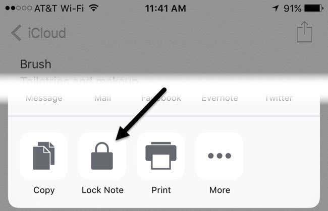 Como bloquear uma nota com uma senha ou Touch ID no iOS