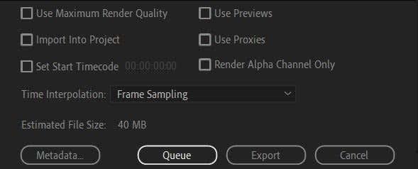 كيفية تصدير مشاريع Adobe Premiere Pro إلى MP4