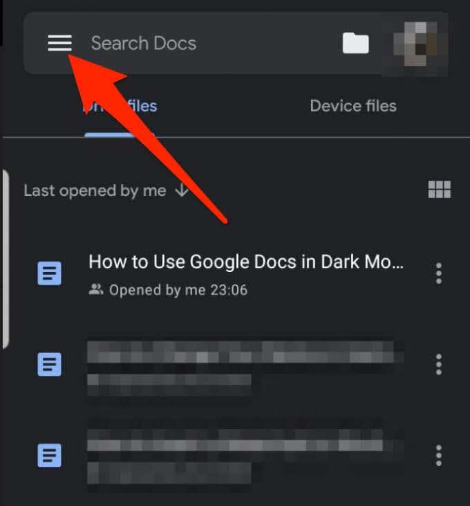Como usar o Google Docs no modo escuro