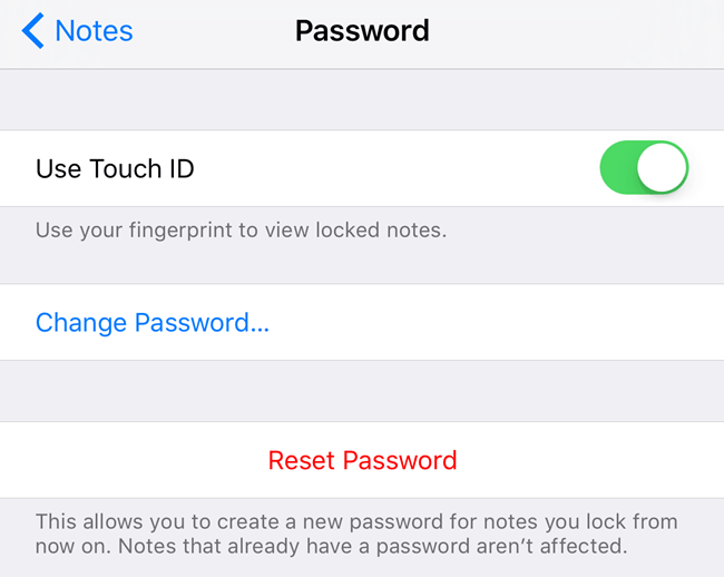 Como bloquear uma nota com uma senha ou Touch ID no iOS