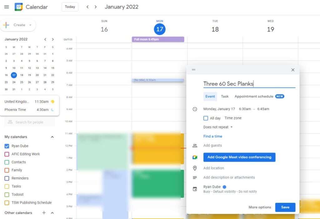 Cómo usar las notificaciones de Google Calendar para apoyar los hábitos atómicos