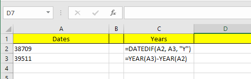 Comment soustraire des dates dans Excel