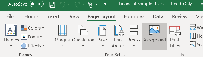 Cómo agregar e imprimir imágenes de fondo de Excel
