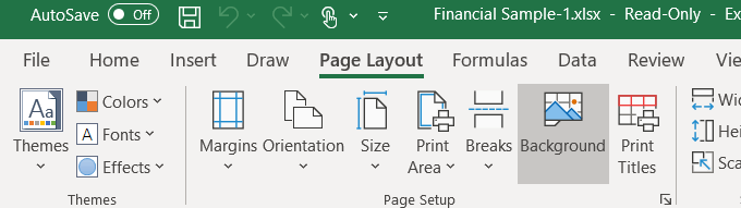 Cara Menambah dan Mencetak Imej Latar Belakang Excel