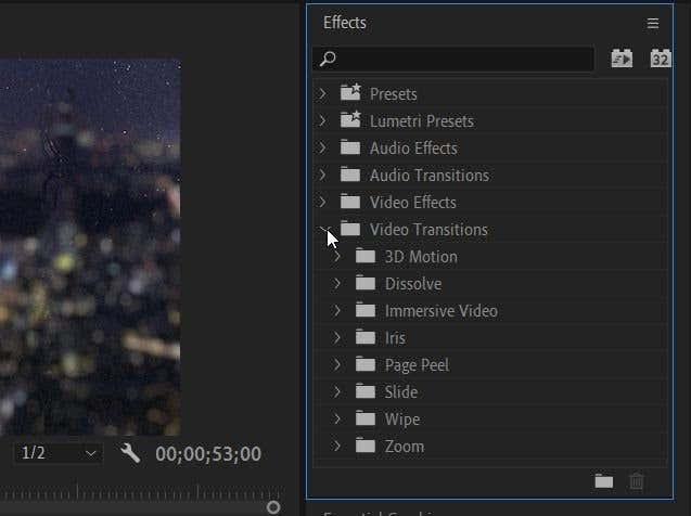 Como adicionar transições no Adobe Premiere Pro