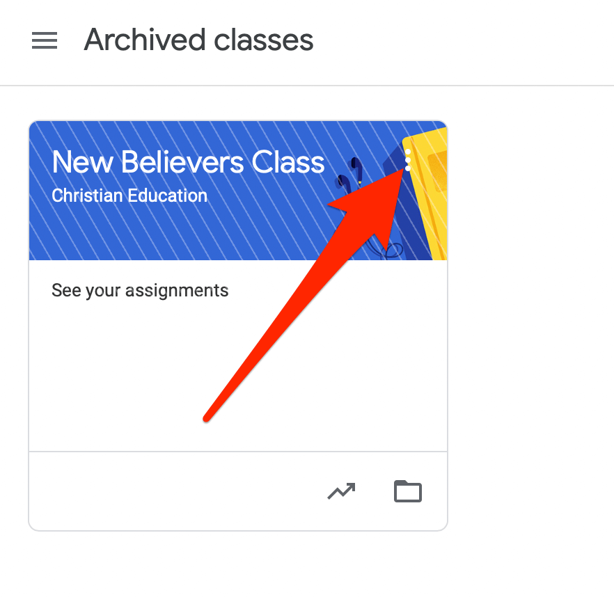 Como arquivar ou excluir uma sala de aula do Google