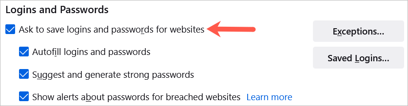 วิธีดูรหัสผ่านที่บันทึกไว้ของ Firefox