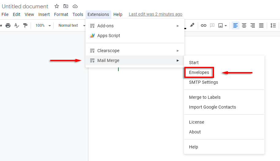 Comment imprimer sur une enveloppe à l'aide de Google Docs