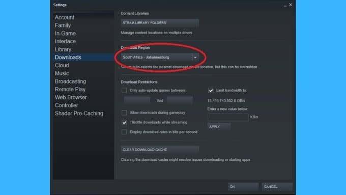 Como corrigir um erro de gravação de disco no Steam