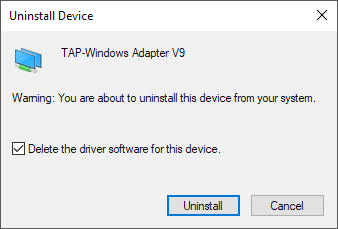 Impossibile eliminare la scheda di rete in Windows 10?