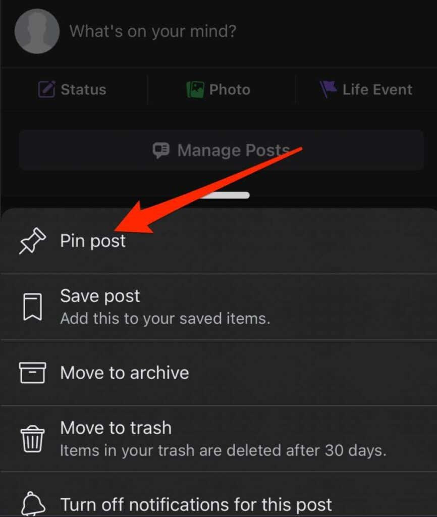 How to Pin a Post on Facebook