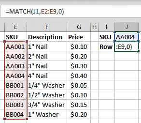 วิธีหาค่าที่ตรงกันใน Excel