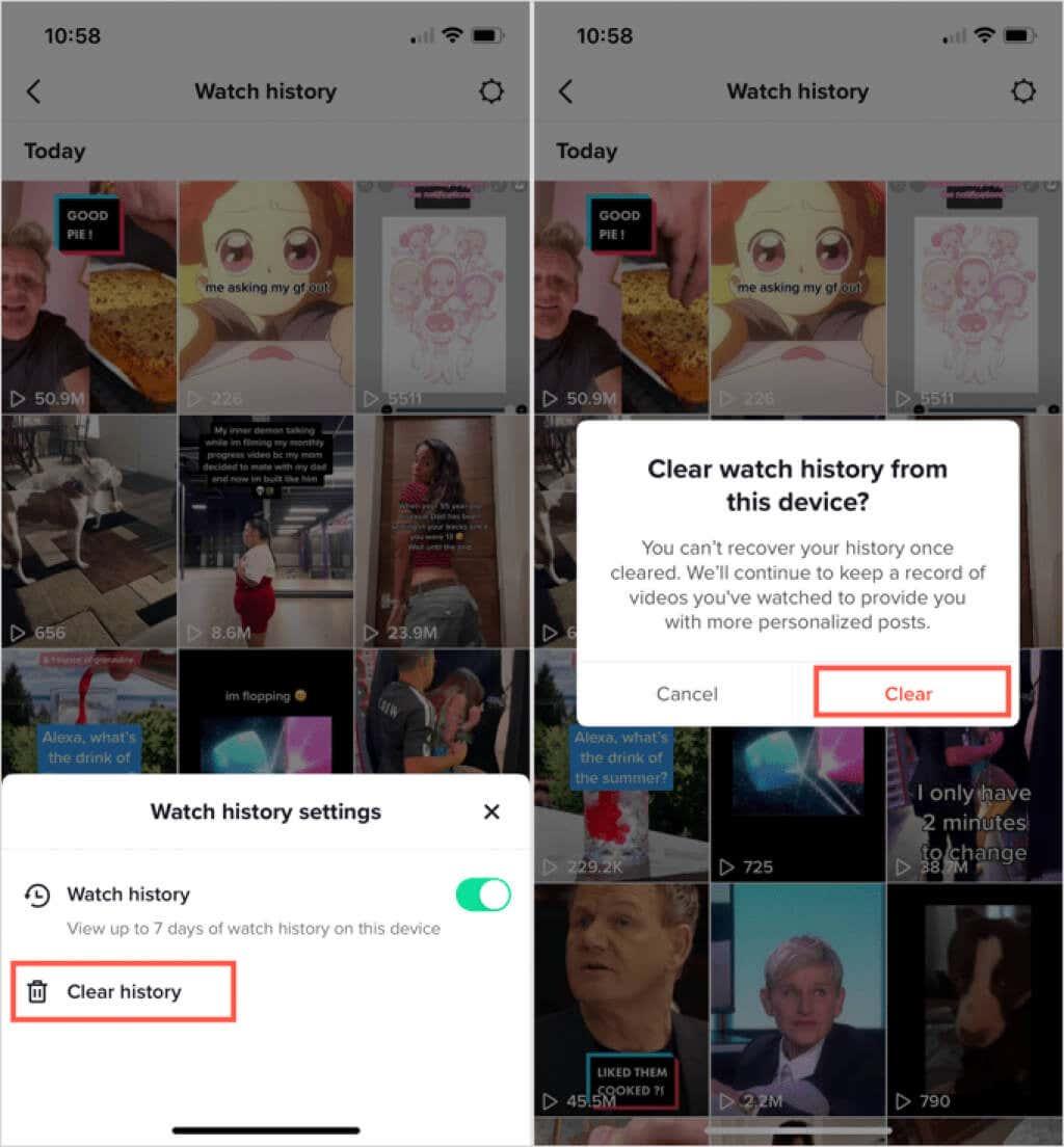 TikTok Watch History: cómo ver los videos que has visto