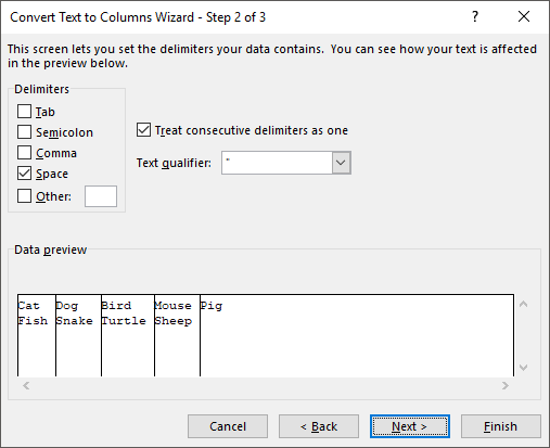 Cómo separar nombres y apellidos en Excel