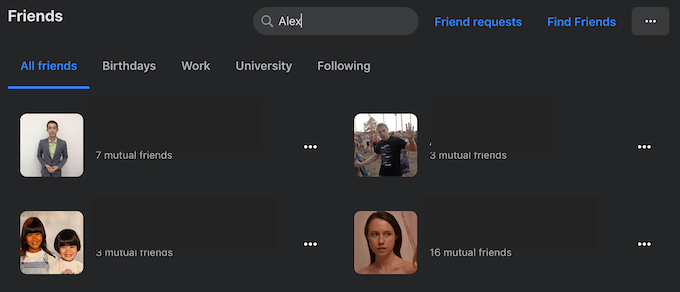 So suchen Sie Facebook-Freunde nach Ort, Job oder Schule