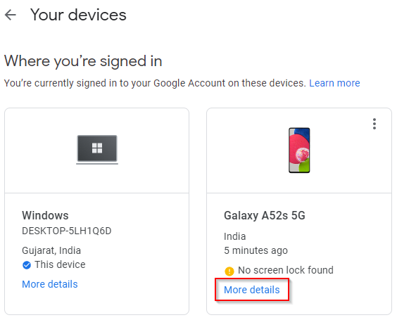Wilt u automatisch uitloggen van Gmail of Google-account?