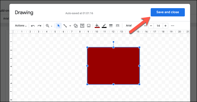 Vormen toevoegen in Google Documenten