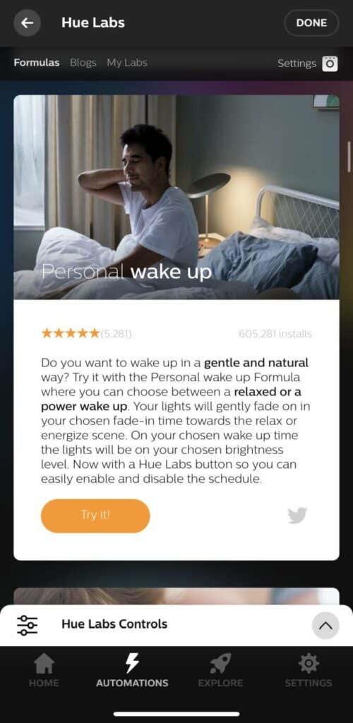 So verwenden Sie Philips Hue-Lampen für die Lichttherapie