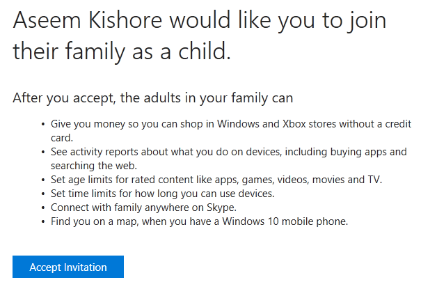 Como adicionar um membro da família à sua conta da Microsoft