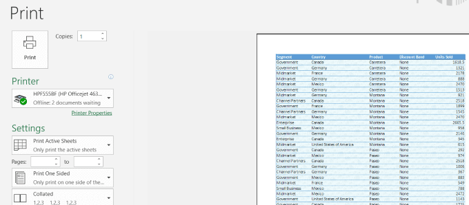 كيفية إضافة وطباعة صور خلفية Excel