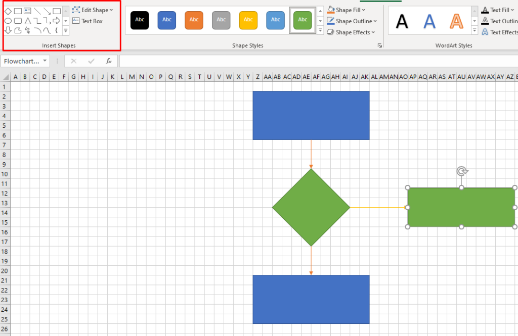 วิธีสร้างผังงานใน Word และ Excel