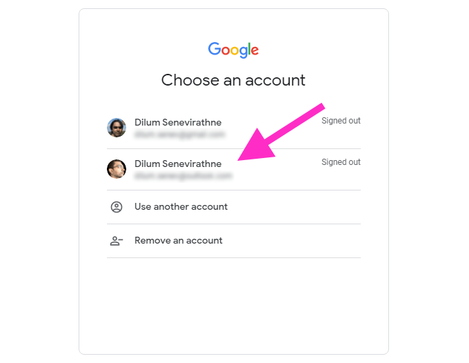 デフォルトの Google アカウントを変更する方法